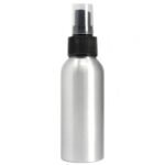 100ml Aluminium Bottle with Black Spray Top