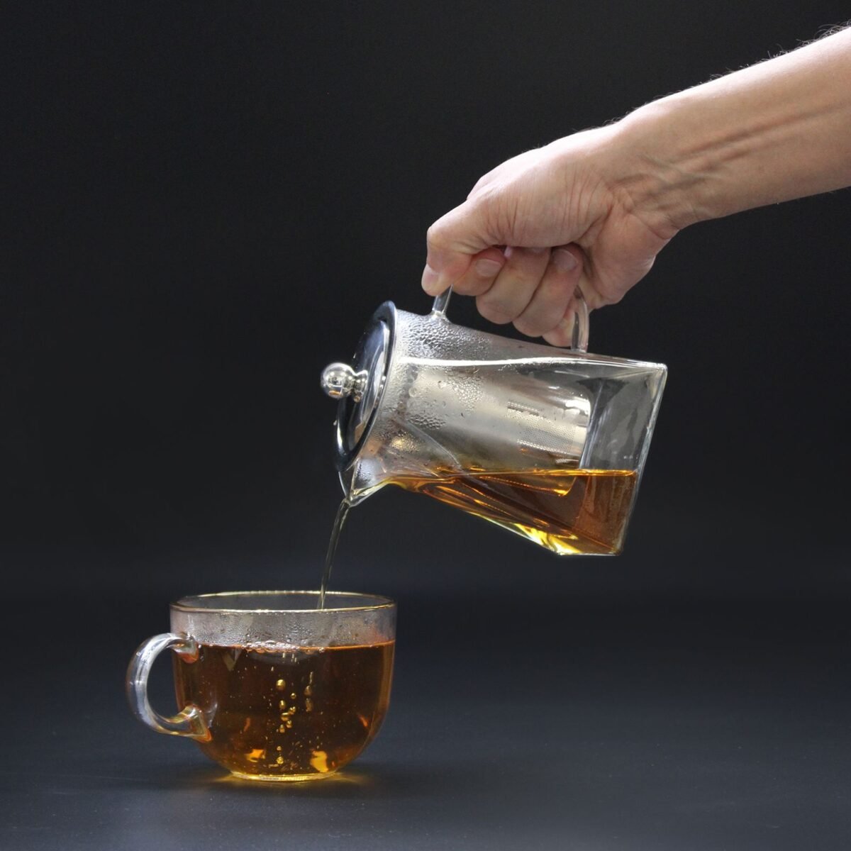Glass Infuser Teapot - Tower Shape - 780ml - Image 2