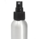 100ml Aluminium Bottle with Black Spray Top - Image 2