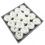 Craft Soap Flower - Ext Large Peony - White - Image 2