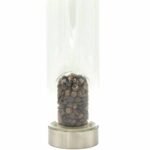 Crystal Infused Glass Water Bottle - Determined Tiger's Eye - Chips - Image 2