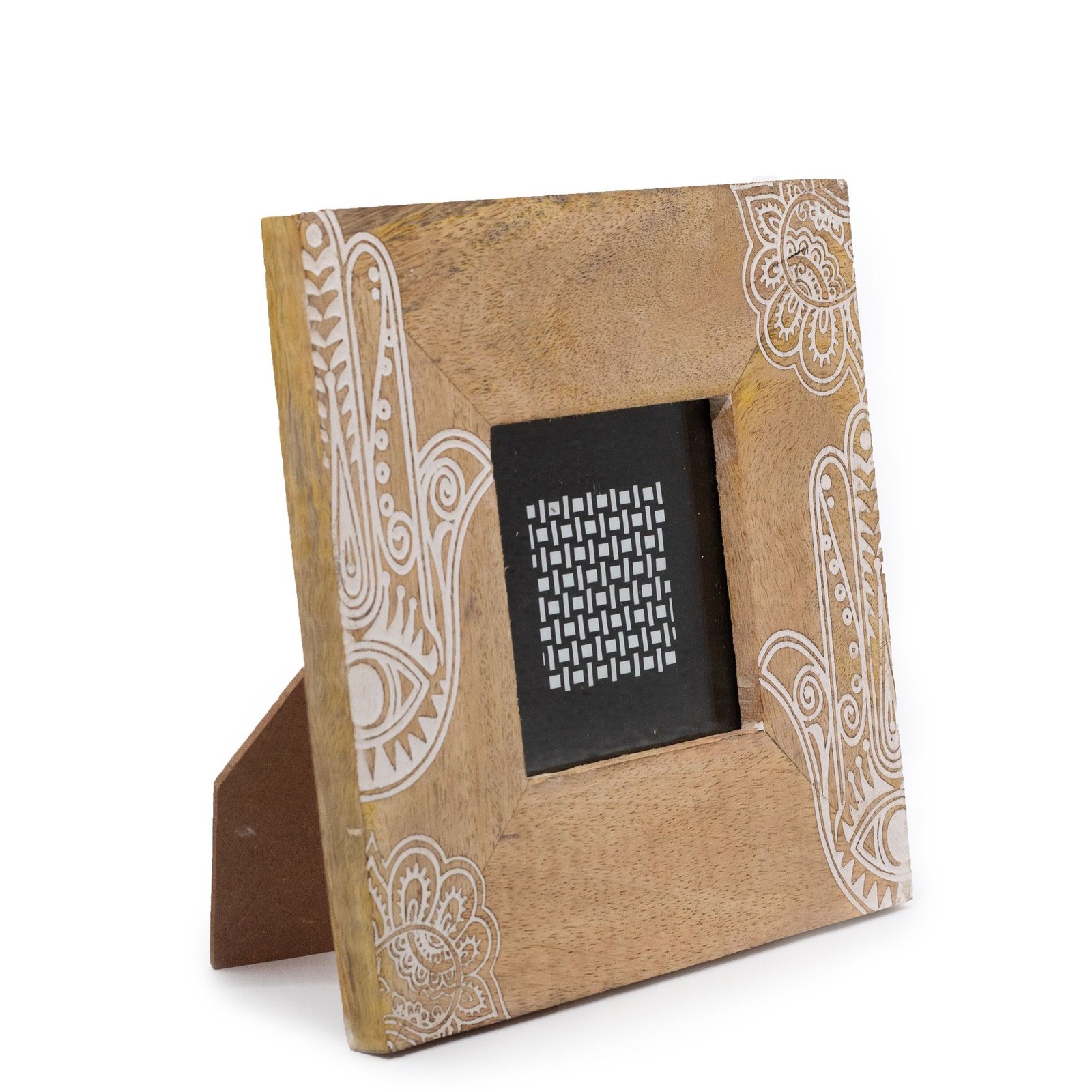bG9jYWw6Ly9tZWRpYS9IUS9BRC82MFIzMEMxSDc0UjNBREhRL2ZiN2U0N2FhLmpwZWc.jpg Small Mango Wood Picture Framel (for 10x15cm) 20x20x2cm- Hansa - White - Image 1