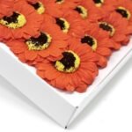 Craft Soap Flowers - Sml Sunflower - Orange - Image 3