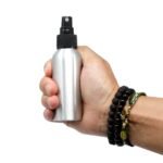 100ml Aluminium Bottle with Black Spray Top - Image 4