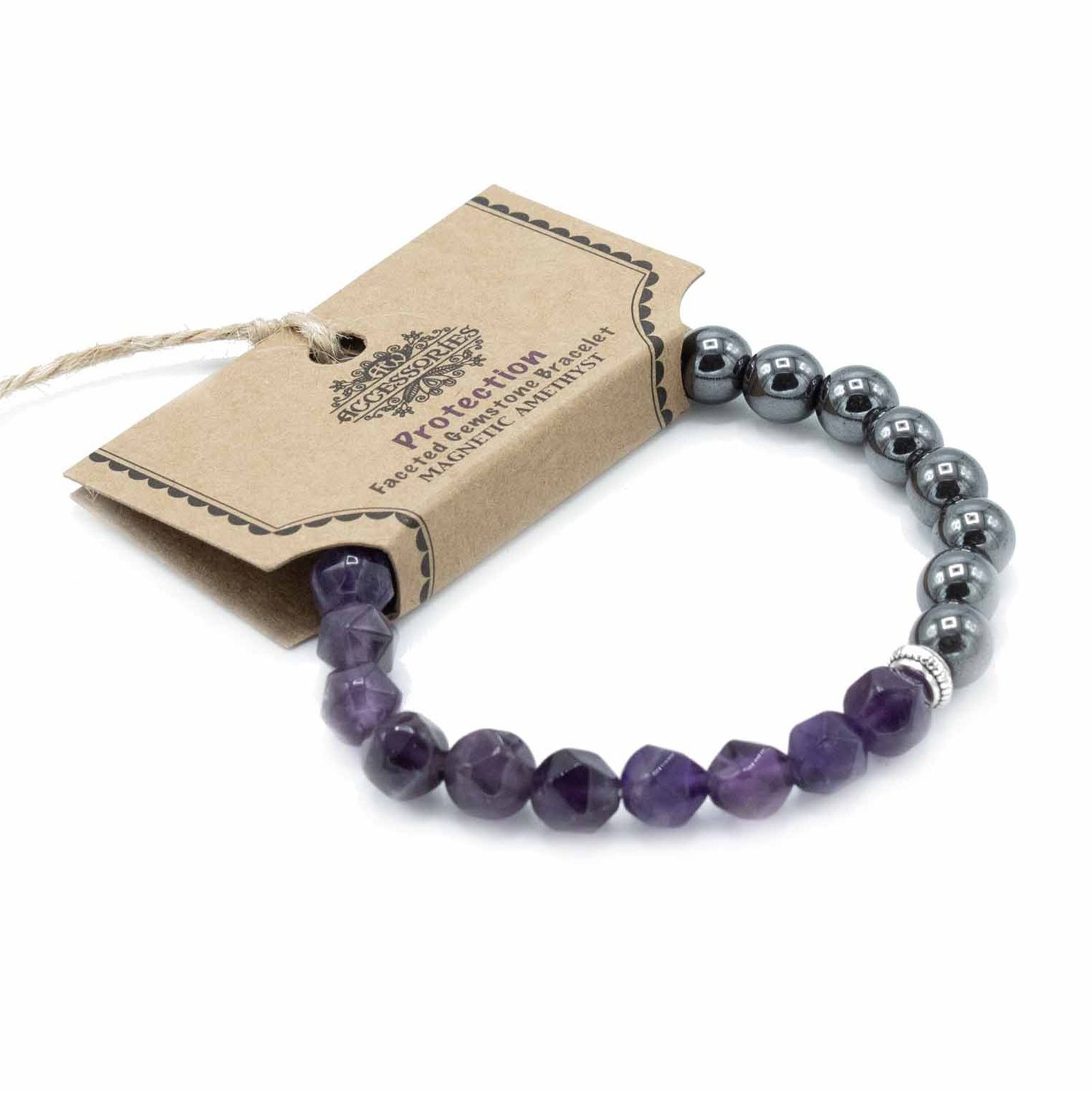 bG9jYWw6Ly9tZWRpYS9IUy9BQy82MFIzMEMxRzZSVktBQ0hTL2E0N2IwYzg1LmpwZWc.jpg Faceted Gemstone Bracelet - Magnetic Amethyst - Image 1