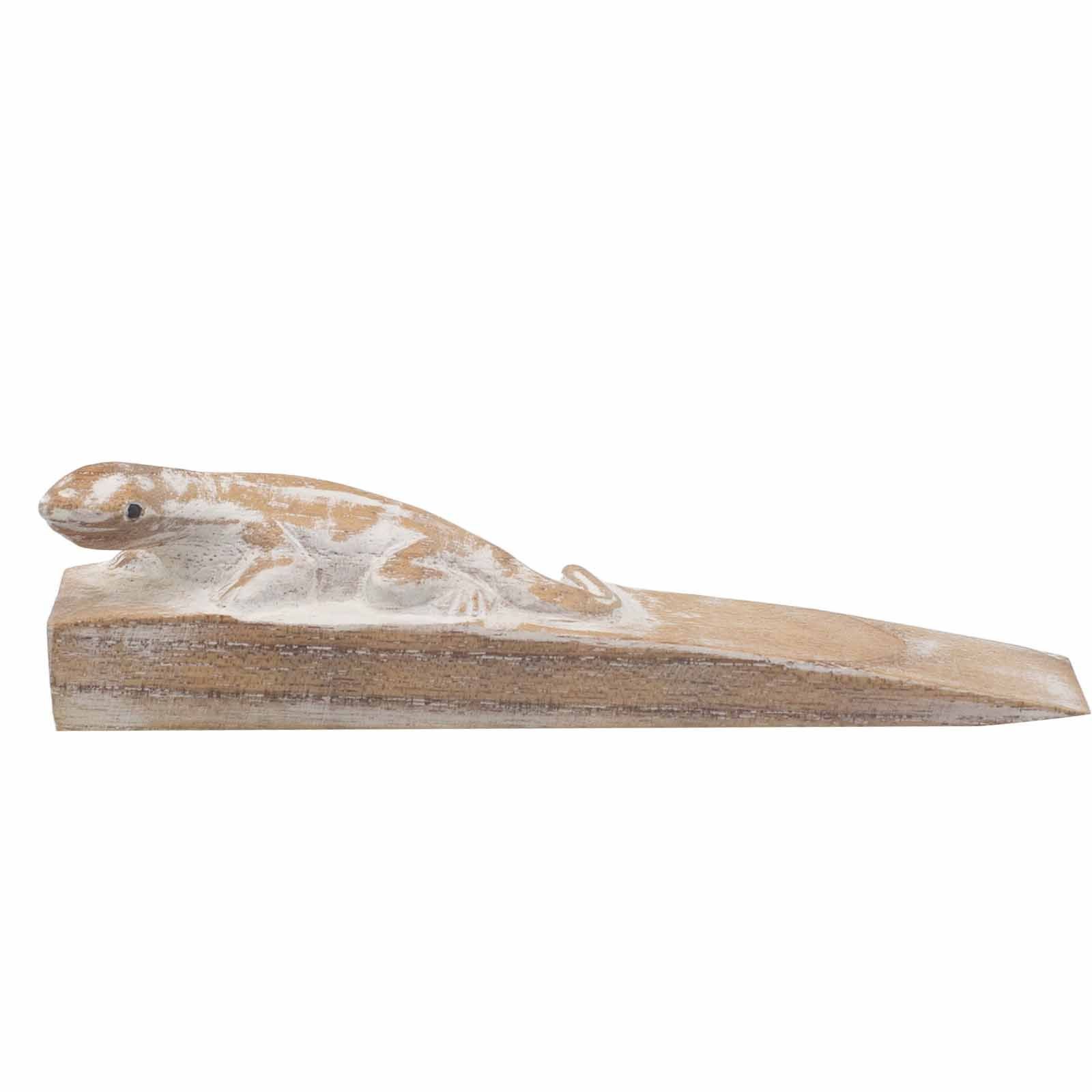 bG9jYWw6Ly9tZWRpYS9IUy9FRC82MFIzMEMxRzZSVDNFREhTLzc3NTNlMWM4LmpwZWc.jpg Hand carved Doorstop - Gecko - Image 1