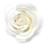 Craft Soap Flowers - Lrg Rose - White - Image 3