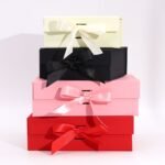 Flat Pack Gift Box - Medium Square (20x18.2x8cm) - Pink - Image 2