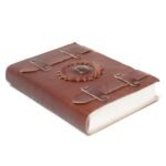 Leather Tigereye with Belts Notebook (6x4") - Image 2