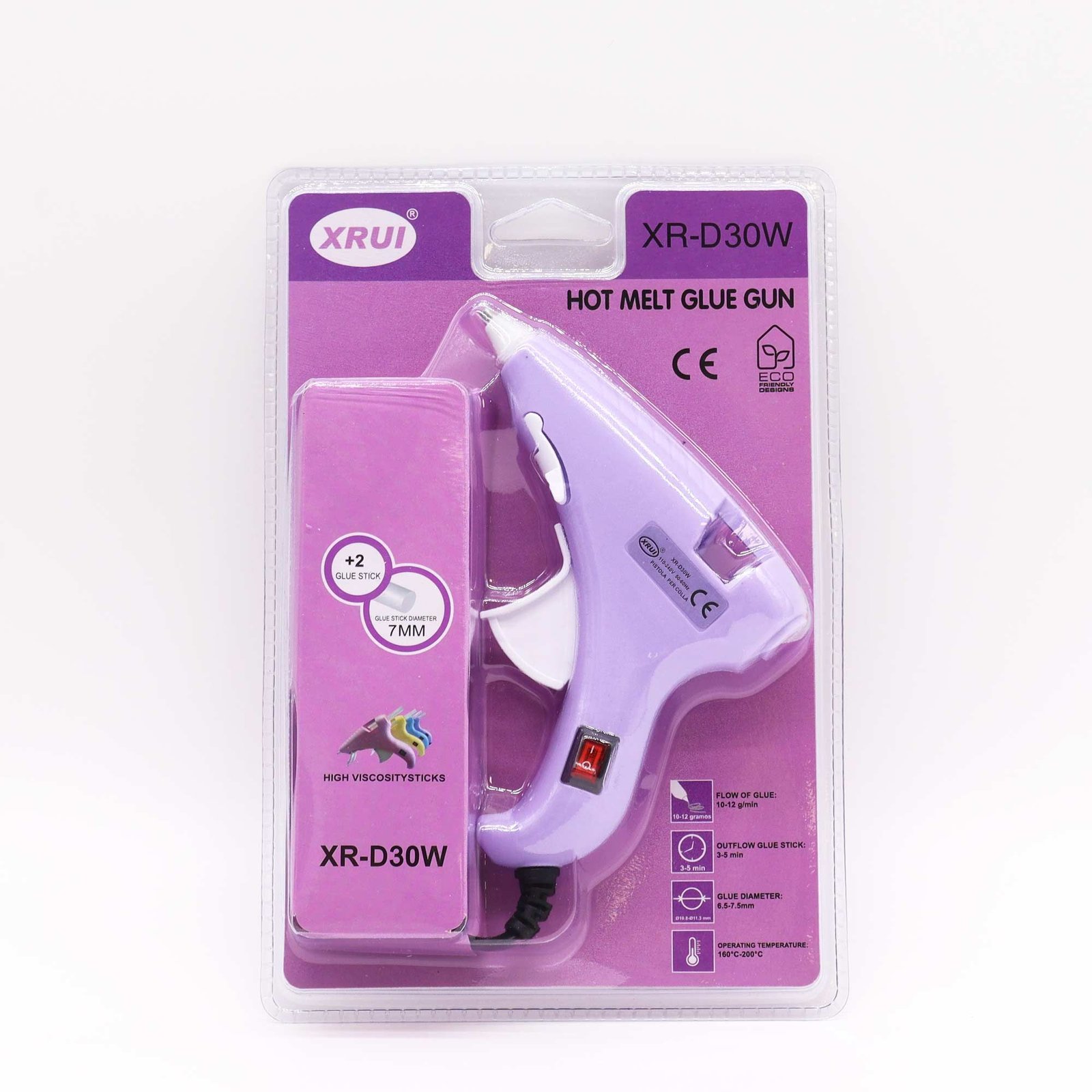 bG9jYWw6Ly9tZWRpYS9TRy9HRC82MFIzMEMxSDc0UjNHRFNHLzM3OTEzODg3LmpwZWc.jpg Xrui 30W Mini Hot Glue Gun Hobby (UK plug) - for 7mm sticks - Image 1