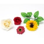 Craft Soap Flowers - Sml Sunflower - Orange - Image 5