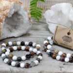 Set of 2 Gemstones Friendship Bracelets - Peace - Picasso Jasper & White Howlite - Image 6