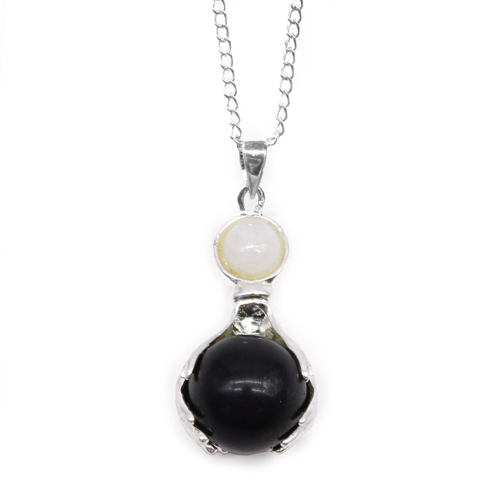bG9jYWw6Ly9tZWRpYS9TUC9KRC82MFIzMEMxRzZSUktKRFNQLzdhZDEyNmNhLmpwZWc-1.jpg Gemstone Healing Hands Pendant - Black Agate - Image 1