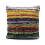 Rag Rug Cushion Covers - Sunrise Oranges - Image 3
