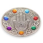 Seven Chakra Hamsa Incense Holder - Image 2