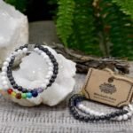 Magnetic Gemstone Bracelet - White Howlite Chakra - Image 4