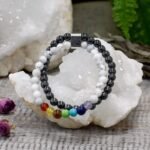 Magnetic Gemstone Bracelet - White Howlite Chakra - Image 5